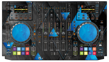 Denon DJ MCX 8000 Skin Metallic Bermuda Blue